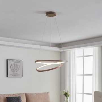 Eglo - LED Lustr na lanku LED/36W/230V 3000K béžová