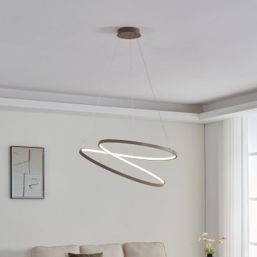 Eglo - LED Lustr na lanku LED/42W/230V 3000K béžová