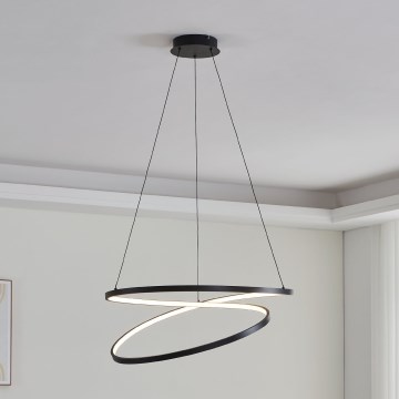 Eglo - LED Lustr na lanku LED/42W/230V 3000K černá