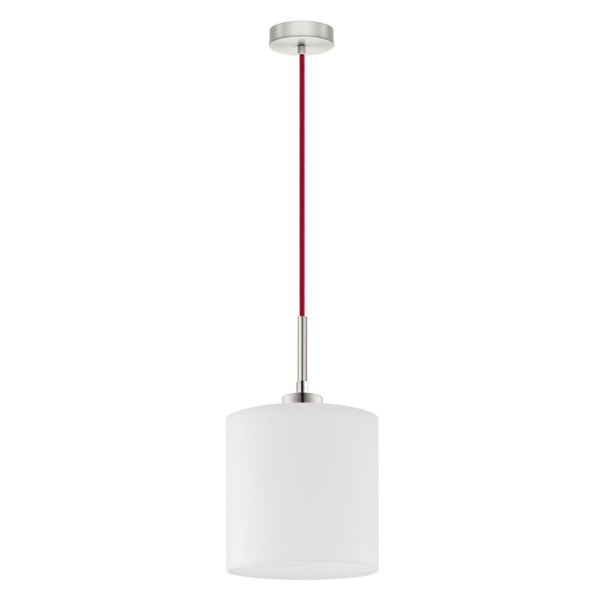 Eglo - LED  Lustr na lanku TUNJA 1xE27/60W/230V bílá
