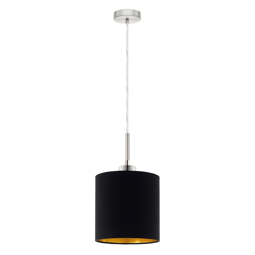 Eglo - LED Lustr na lanku TUNJA 1xE27/60W/230V černá