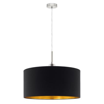 Eglo - LED Lustr na lanku TUNJA 1xE27/60W/230V černá