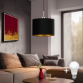 Eglo - LED  Lustr na lanku TUNJA 1xE27/60W/230V černá
