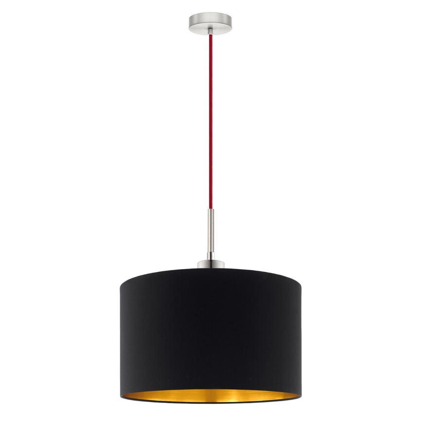 Eglo - LED  Lustr na lanku TUNJA 1xE27/60W/230V černá