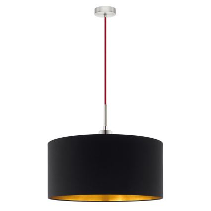 Eglo - LED  Lustr na lanku TUNJA 1xE27/60W/230V černá