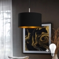 Eglo - LED  Lustr na lanku TUNJA 1xE27/60W/230V černá