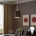 Eglo - LED Lustr na lanku TUNJA 1xE27/60W/230V hnědá