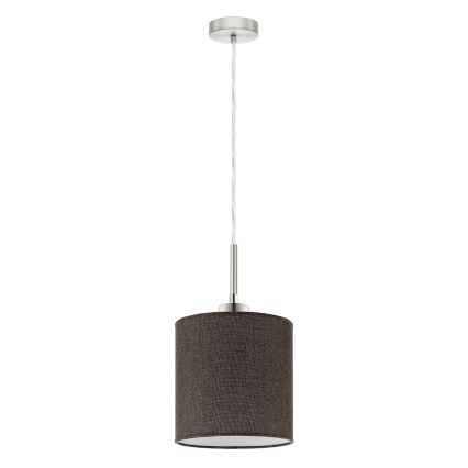 Eglo - LED Lustr na lanku TUNJA 1xE27/60W/230V hnědá