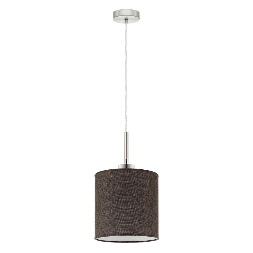 Eglo - LED Lustr na lanku TUNJA 1xE27/60W/230V hnědá