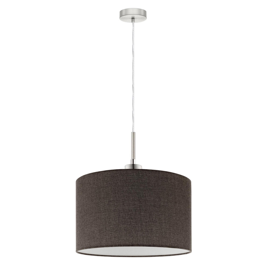 Eglo - LED Lustr na lanku TUNJA 1xE27/60W/230V hnědá
