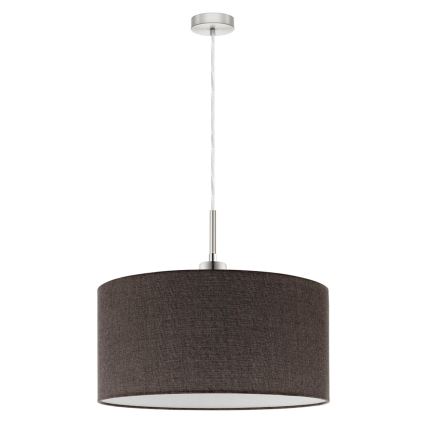 Eglo - LED Lustr na lanku TUNJA 1xE27/60W/230V hnědá