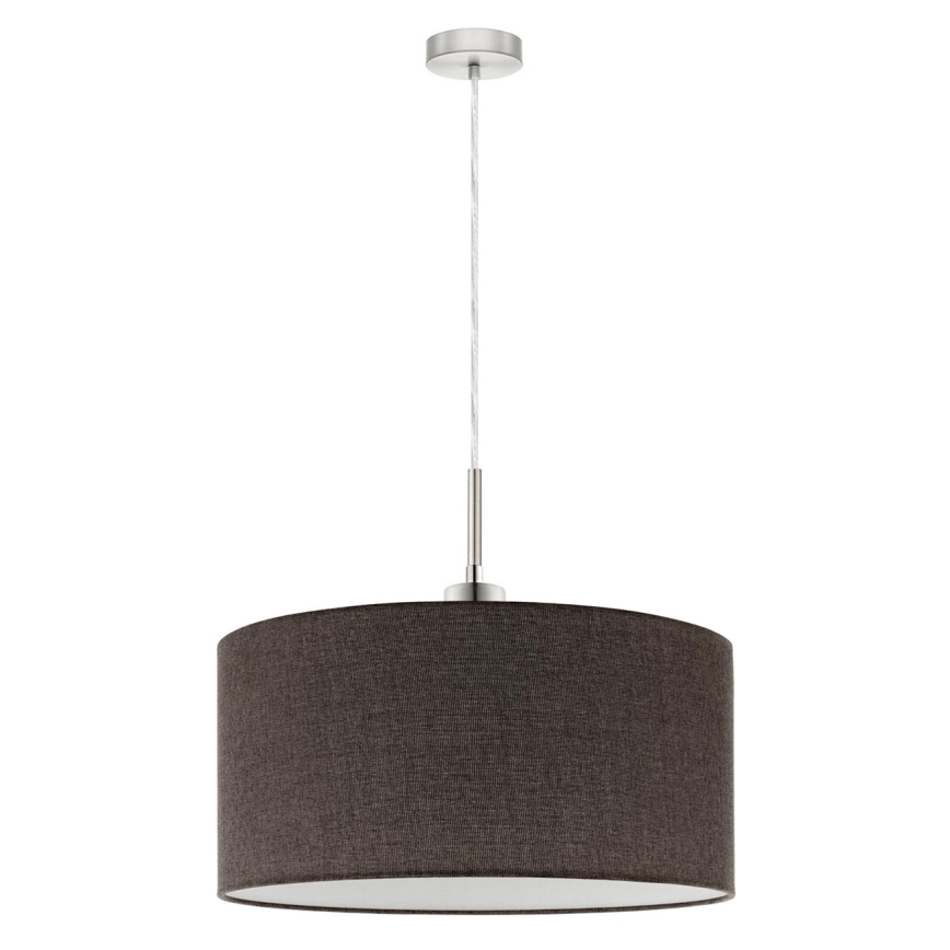 Eglo - LED Lustr na lanku TUNJA 1xE27/60W/230V hnědá