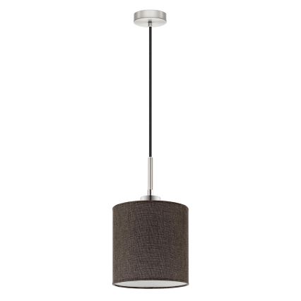 Eglo - LED  Lustr na lanku TUNJA 1xE27/60W/230V hnědá