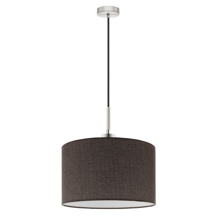 Eglo - LED  Lustr na lanku TUNJA 1xE27/60W/230V hnědá