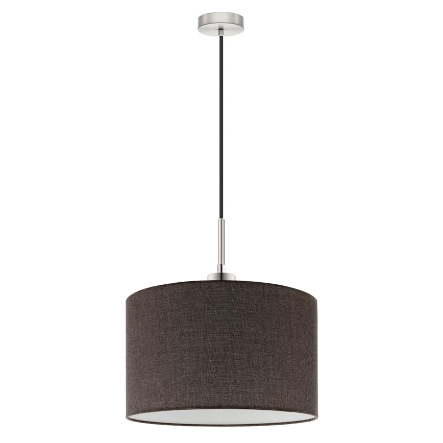 Eglo - LED  Lustr na lanku TUNJA 1xE27/60W/230V hnědá