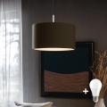 Eglo - LED  Lustr na lanku TUNJA 1xE27/60W/230V hnědá