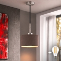 Eglo - LED Lustr na lanku TUNJA 1xE27/60W/230V pr. 20 cm hnědá/černá