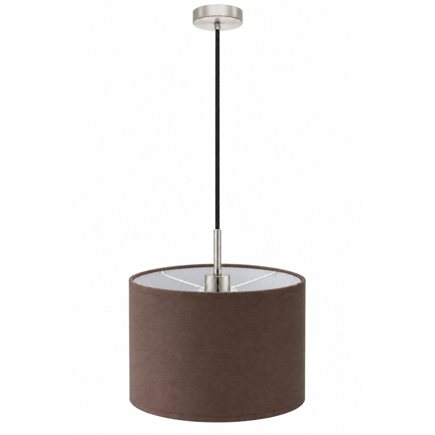Eglo - LED Lustr na lanku TUNJA 1xE27/60W/230V pr. 20 cm hnědá/černá