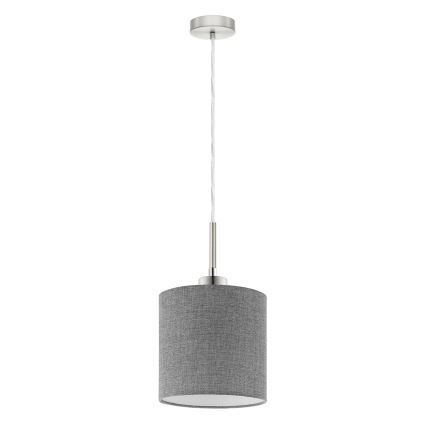 Eglo - LED Lustr na lanku TUNJA 1xE27/60W/230V šedá