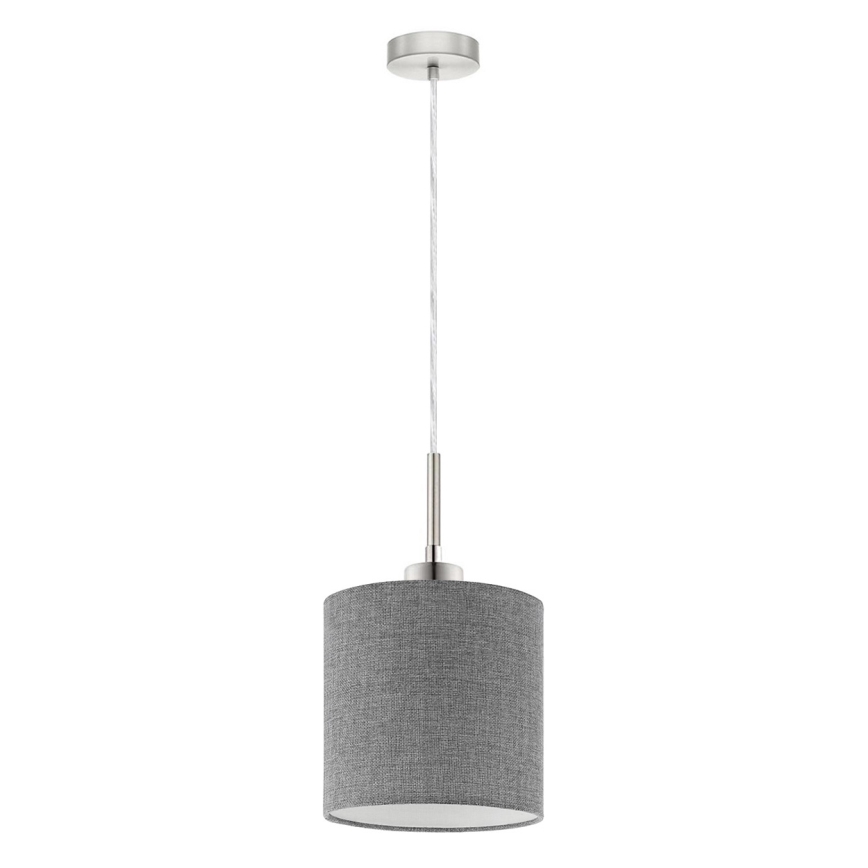Eglo - LED Lustr na lanku TUNJA 1xE27/60W/230V šedá