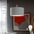 Eglo - LED  Lustr na lanku TUNJA 1xE27/60W/230V šedá