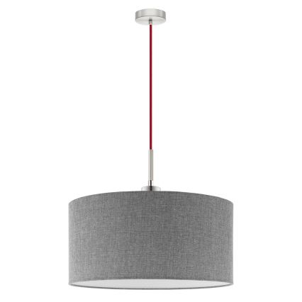 Eglo - LED  Lustr na lanku TUNJA 1xE27/60W/230V šedá