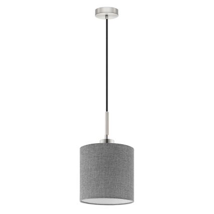 Eglo - LED  Lustr na lanku TUNJA 1xE27/60W/230V šedá