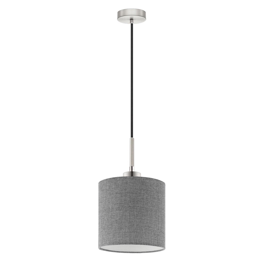 Eglo - LED  Lustr na lanku TUNJA 1xE27/60W/230V šedá