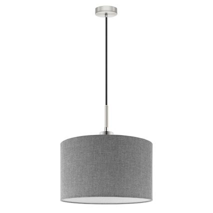 Eglo - LED  Lustr na lanku TUNJA 1xE27/60W/230V šedá