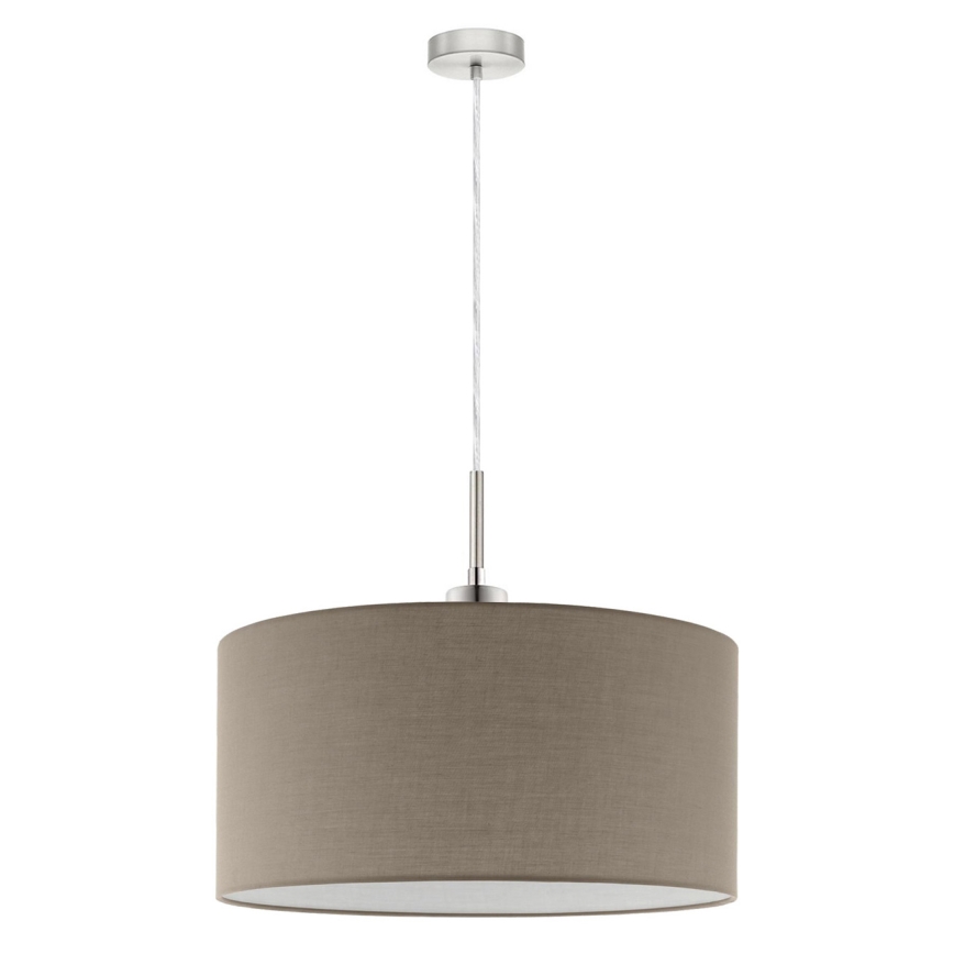 Eglo - LED Lustr na lanku TUNJA 1xE27/60W/230V taupe