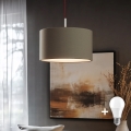 Eglo - LED  Lustr na lanku TUNJA 1xE27/60W/230V taupe