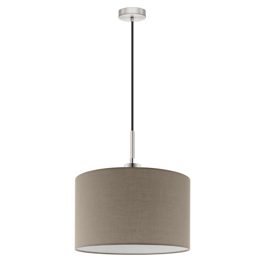 Eglo - LED  Lustr na lanku TUNJA 1xE27/60W/230V taupe