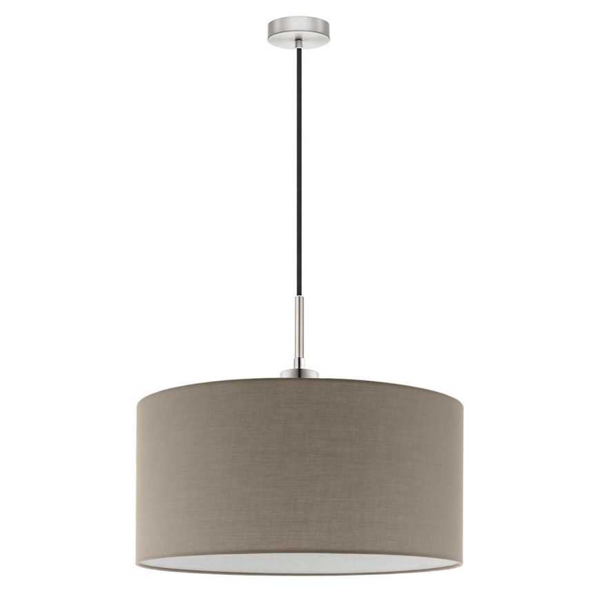 Eglo - LED  Lustr na lanku TUNJA 1xE27/60W/230V taupe