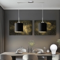 Eglo - LED  Lustr na lanku TUNJA 2xE27/60W/230V černá