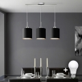 Eglo - LED  Lustr na lanku TUNJA 3xE27/60W/230V černá