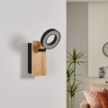 Eglo - LED Nástěnné bodové svítidlo LED/4,2W/230V černá/hnědá