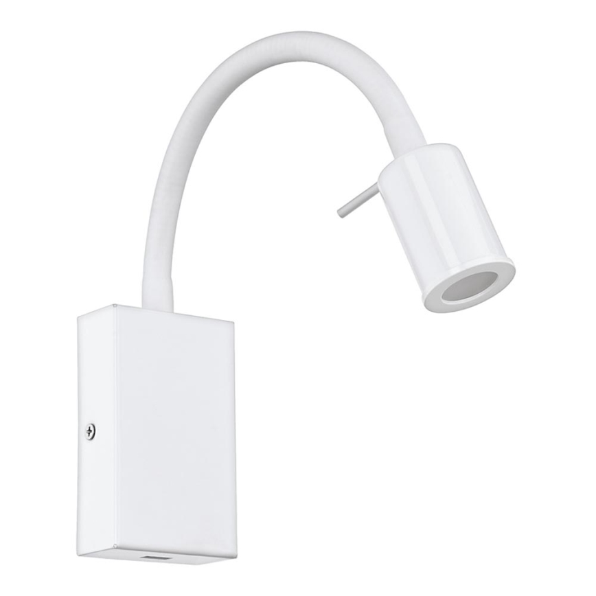 Eglo - LED Nástěnné bodové svítidlo s USB nabíječkou 1xLED/3,5W/230V bílá