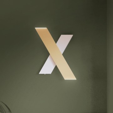 Eglo - LED Nástěnné svítidlo 2xLED/5W/230V 3000K zlatá/bílá