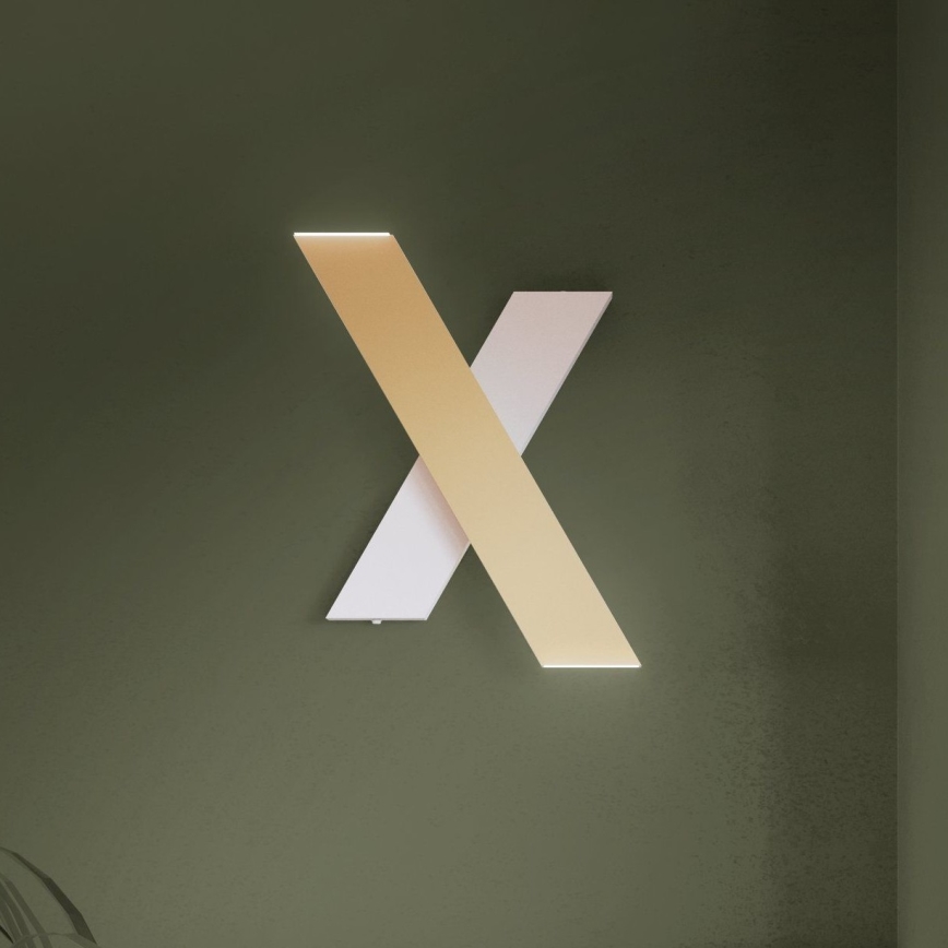 Eglo - LED Nástěnné svítidlo 2xLED/5W/230V 3000K zlatá/bílá