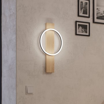 Eglo - LED Nástěnné svítidlo LED/12W/230V 3000K béžová/černá