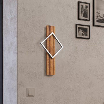 Eglo - LED Nástěnné svítidlo LED/13W/230V černá/hnědá