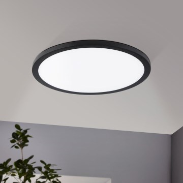 Eglo - LED Podhledové svítidlo LED/22W/230V 3000K černá pr. 22,5 cm