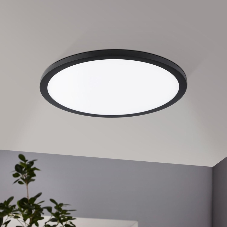 Eglo - LED Podhledové svítidlo LED/22W/230V 3000K černá pr. 22,5 cm