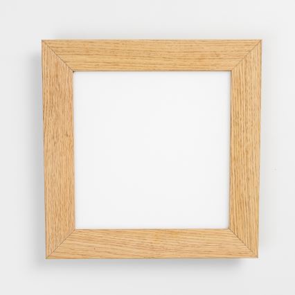 Eglo - LED Přisazený panel SALOBRENA-RW WOOD LED/17W/230V 2700/4000K 30x30 cm hnědá