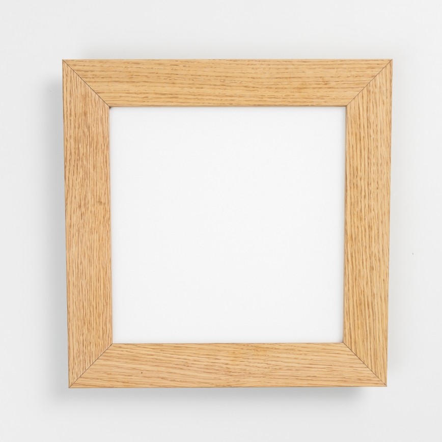 Eglo - LED Přisazený panel SALOBRENA-RW WOOD LED/17W/230V 2700/4000K 30x30 cm hnědá