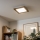 Eglo - LED Přisazený panel SALOBRENA-RW WOOD LED/17W/230V 2700/4000K 34x34 cm hnědá