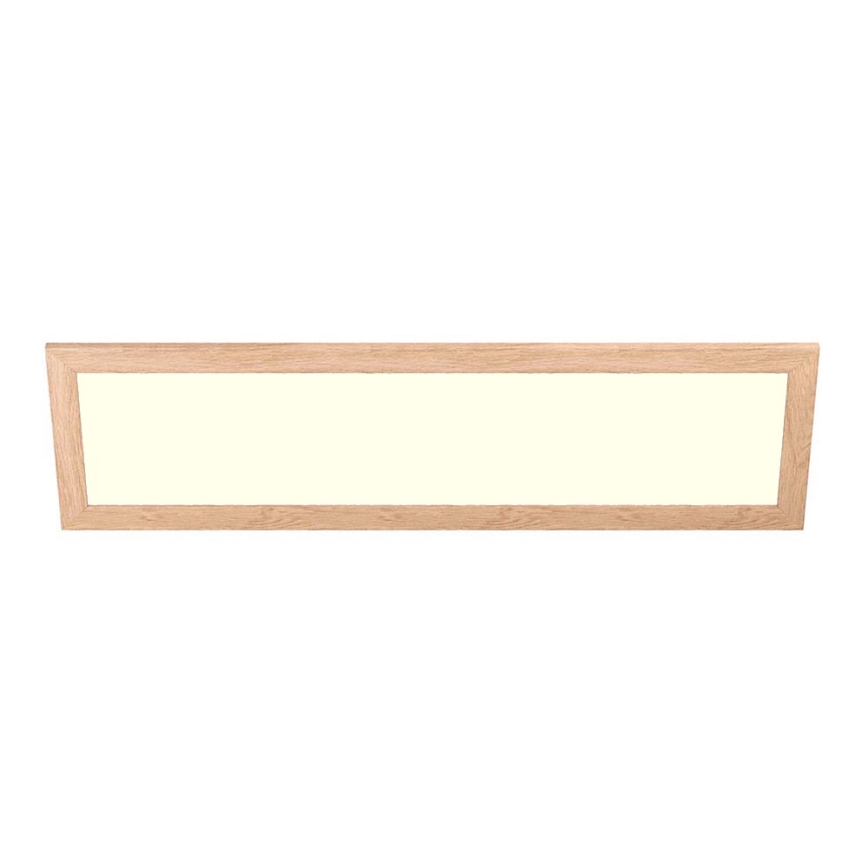 Eglo - LED Přisazený panel SALOBRENA-RW WOOD LED/34W/230V 2700/4000K 124x34 cm hnědá