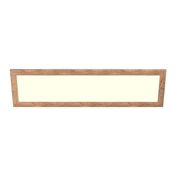 Eglo - LED Přisazený panel SALOBRENA-RW WOOD LED/34W/230V 2700/4000K 124x34 cm hnědá