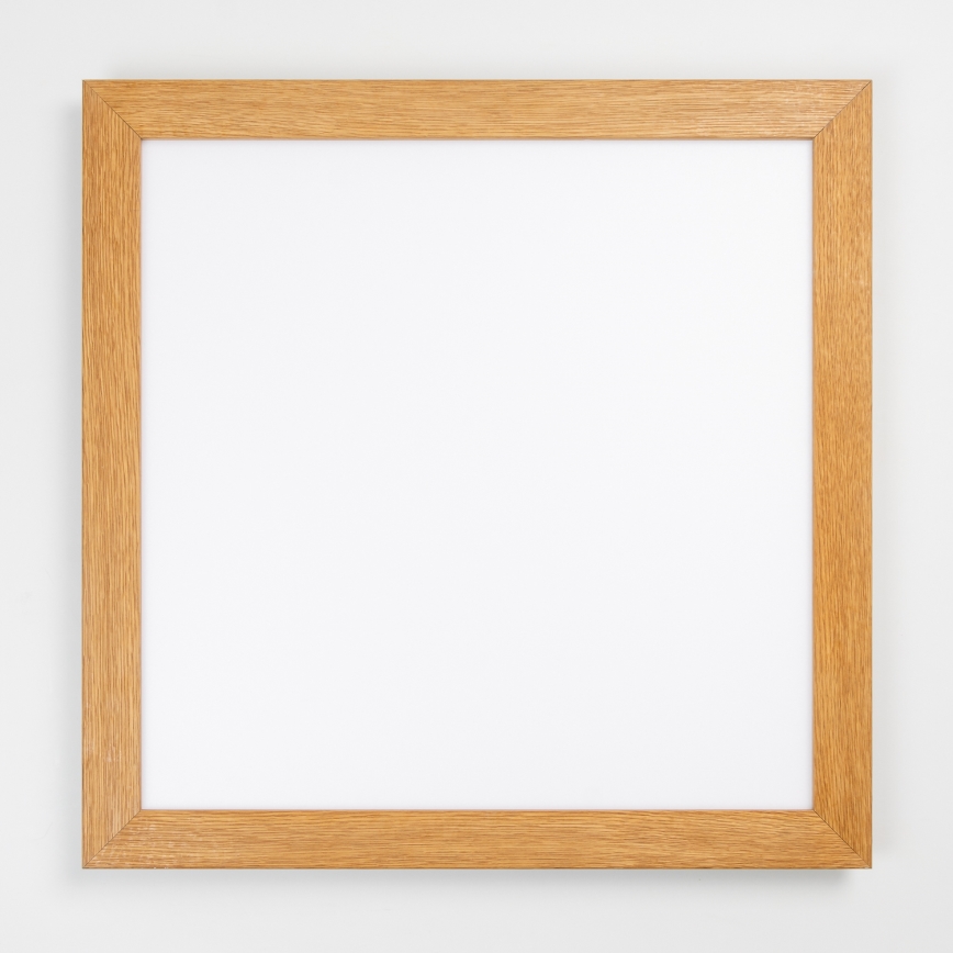Eglo - LED Přisazený panel SALOBRENA-RW WOOD LED/34W/230V 2700/4000K 64x64 cm hnědá