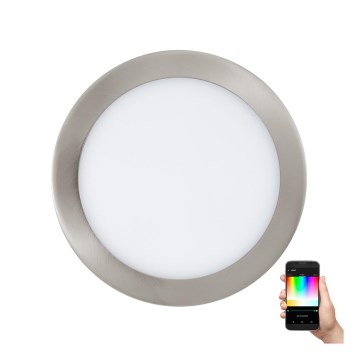 Eglo - LED RGB Stmívatelné podhledové svítidlo FUEVA-C LED/15,6W/230V pr. 22,5 cm
